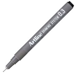 03 Çizim Kalem Siyah Artline Ek-233