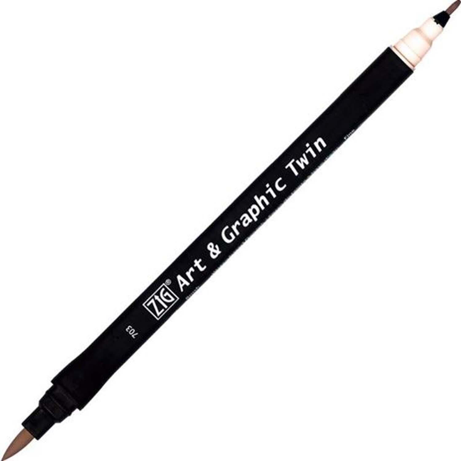 Zıg Brush Pen 087 Gray Brown