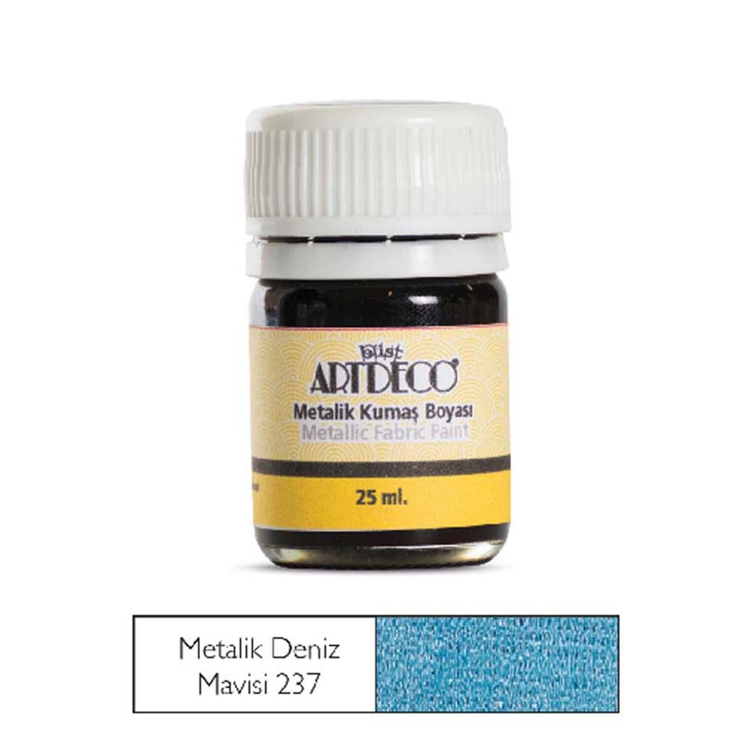 Kumaş Boya Artdeco 25Ml No:237 Metalik Deniz Mavi