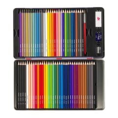 Bruynzeel Colouring Drawing Kuru-Sulu-Metalik-Dereceli Kalem Çizim Seti 70li