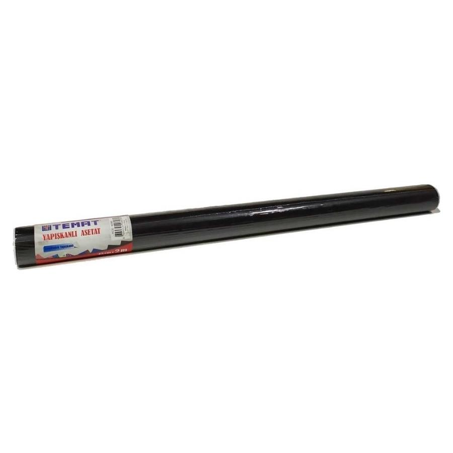Yapışkanlı Asetat 45X2Mt Siyah
