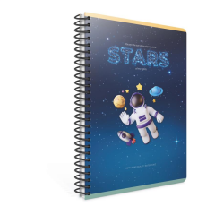 Gıpta Stars A4 100yp Spiralli Karton Kapaklı Çizgili Defter
