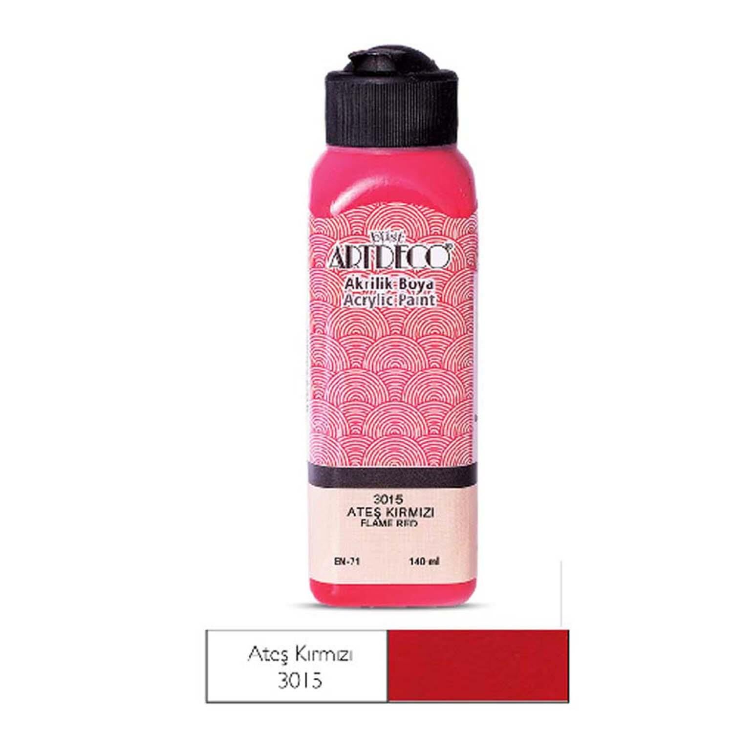 Akrilik  Boya 3015 140 Ml Ates Kırmızı  Artdeco