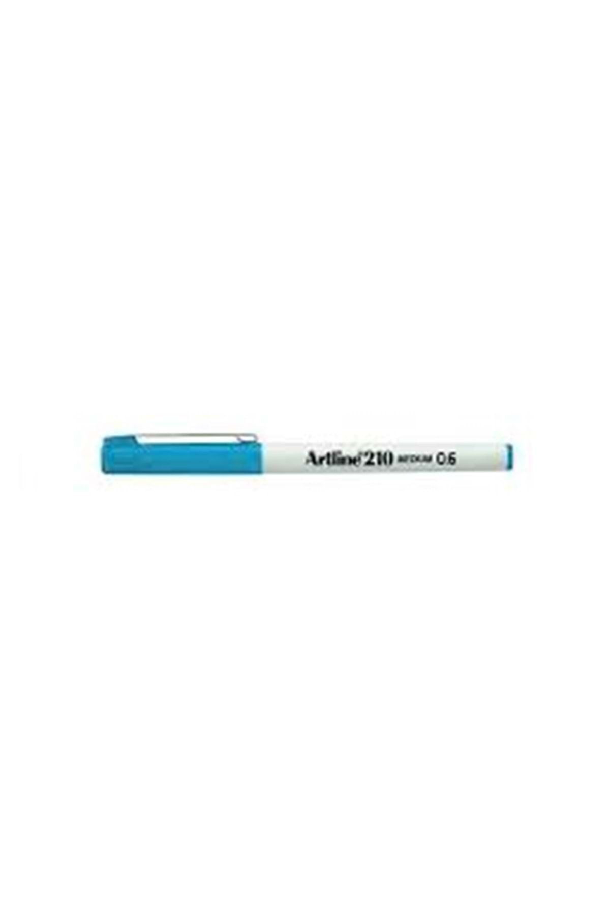 Artline 210N Keçe Uçlu Yazı Kalemi  0.6mm Açık Mavi