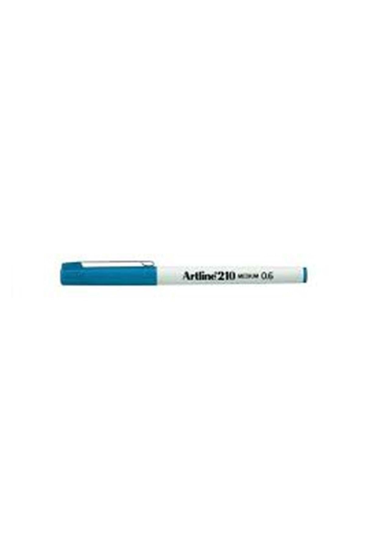 Artline 210N Keçe Uçlu Yazı Kalemi  0.6mm Gök Mavi