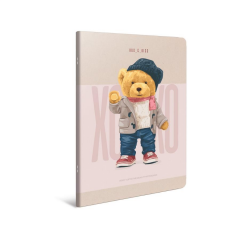 Gıpta Xoxo Tel Dikişli Karton Kapak Defter A4 80yp Kareli