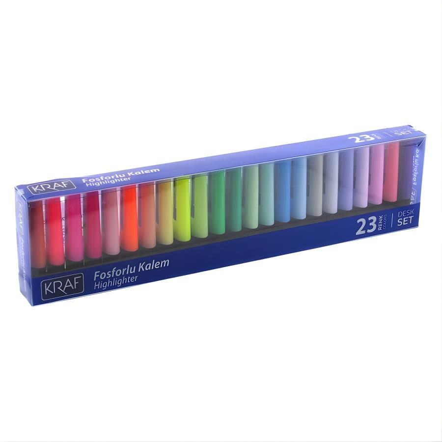 Kraf Fosforlu Kalem Desk Set 365 23lü