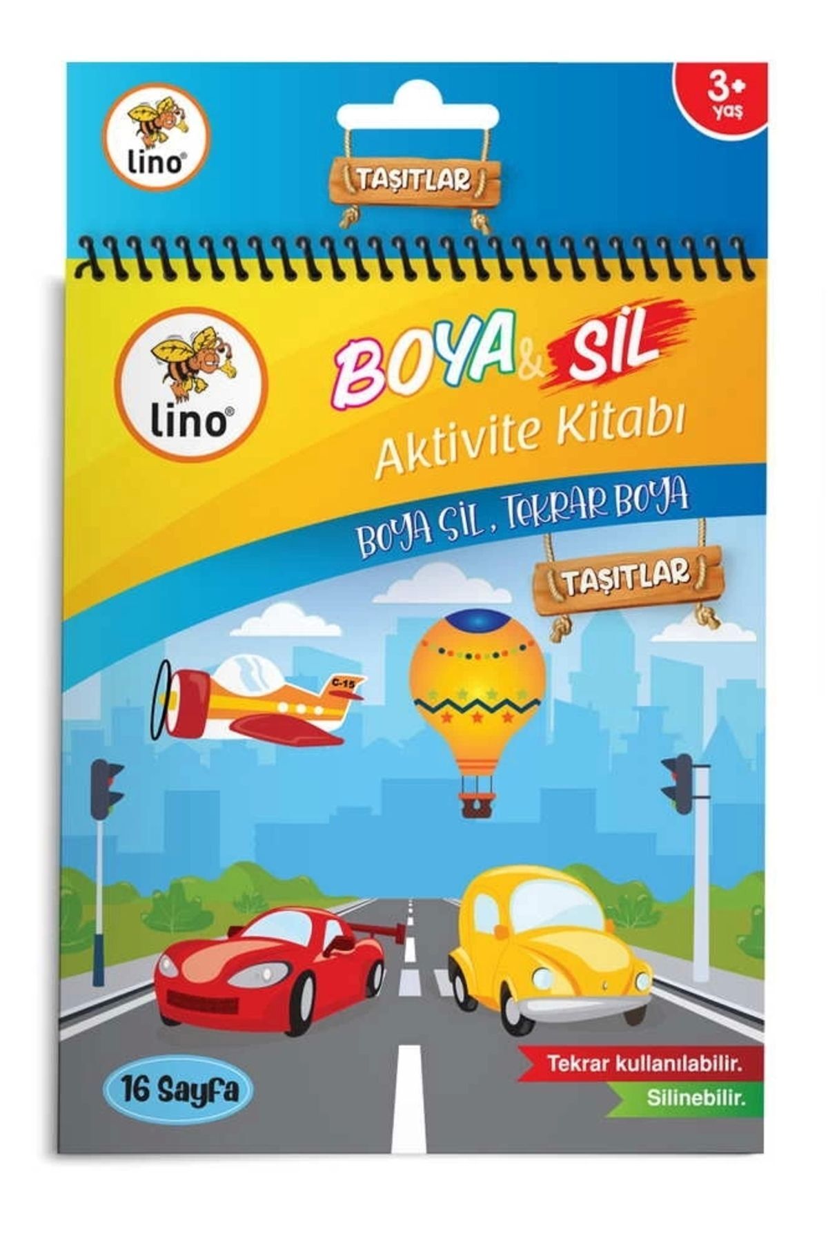 Lino Boya & Sil Aktivite A5 Boyama Kitabı Araçlar