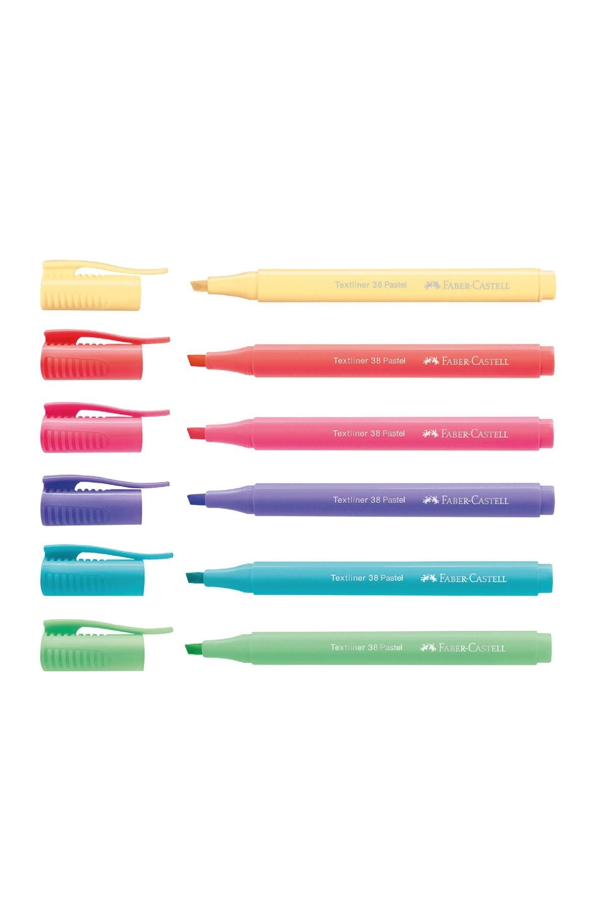 Faber Castell Fosforlu Kalem 38 Pastel 6lı
