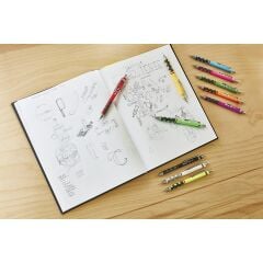 Rotring Tikky 0.5 + Min Silgi Set Neon Turuncu